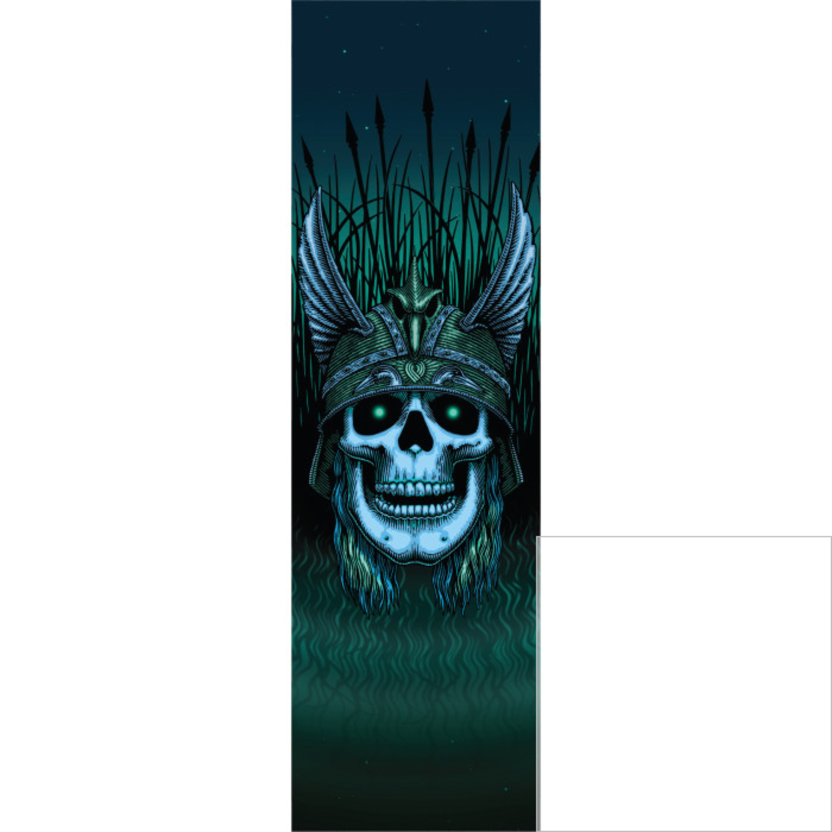 POWELL PERALTA Powell Peralta Anderson Skull (Green) Skateboard Grip Tape 9 x 33