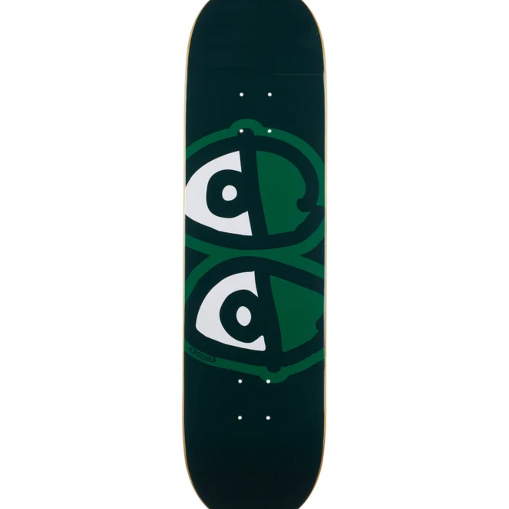 KROOKED SKATEBOARDS Krooked Eyes Easy Rider Skateboard Deck 8.25 (Green)