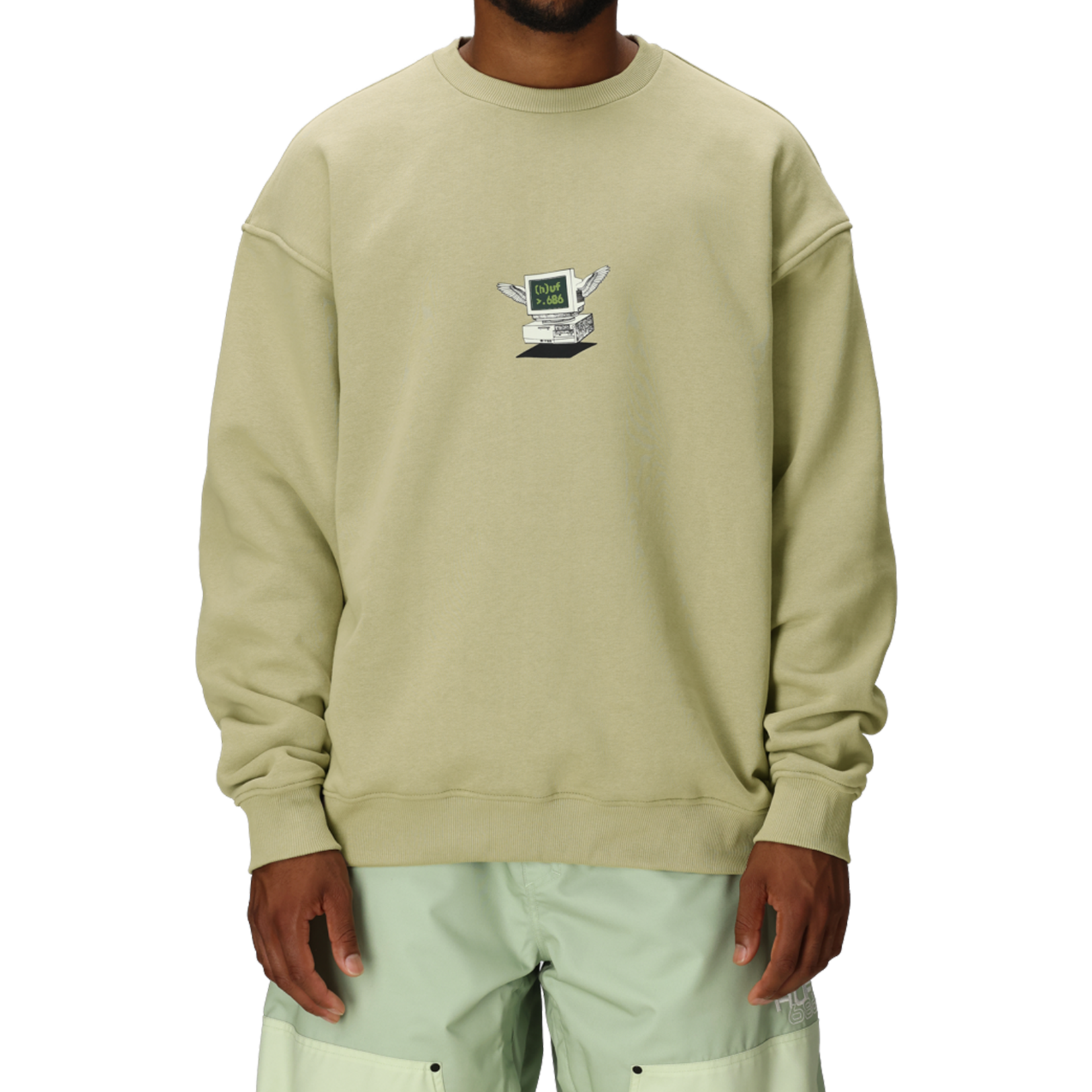 686 686 Huf Premium Heavyweight Crewneck Shirt 2026