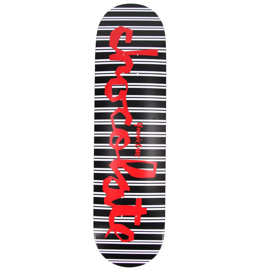 Chocolate Yonnie Cruz Striped Chunk Skateboard Deck 8.0