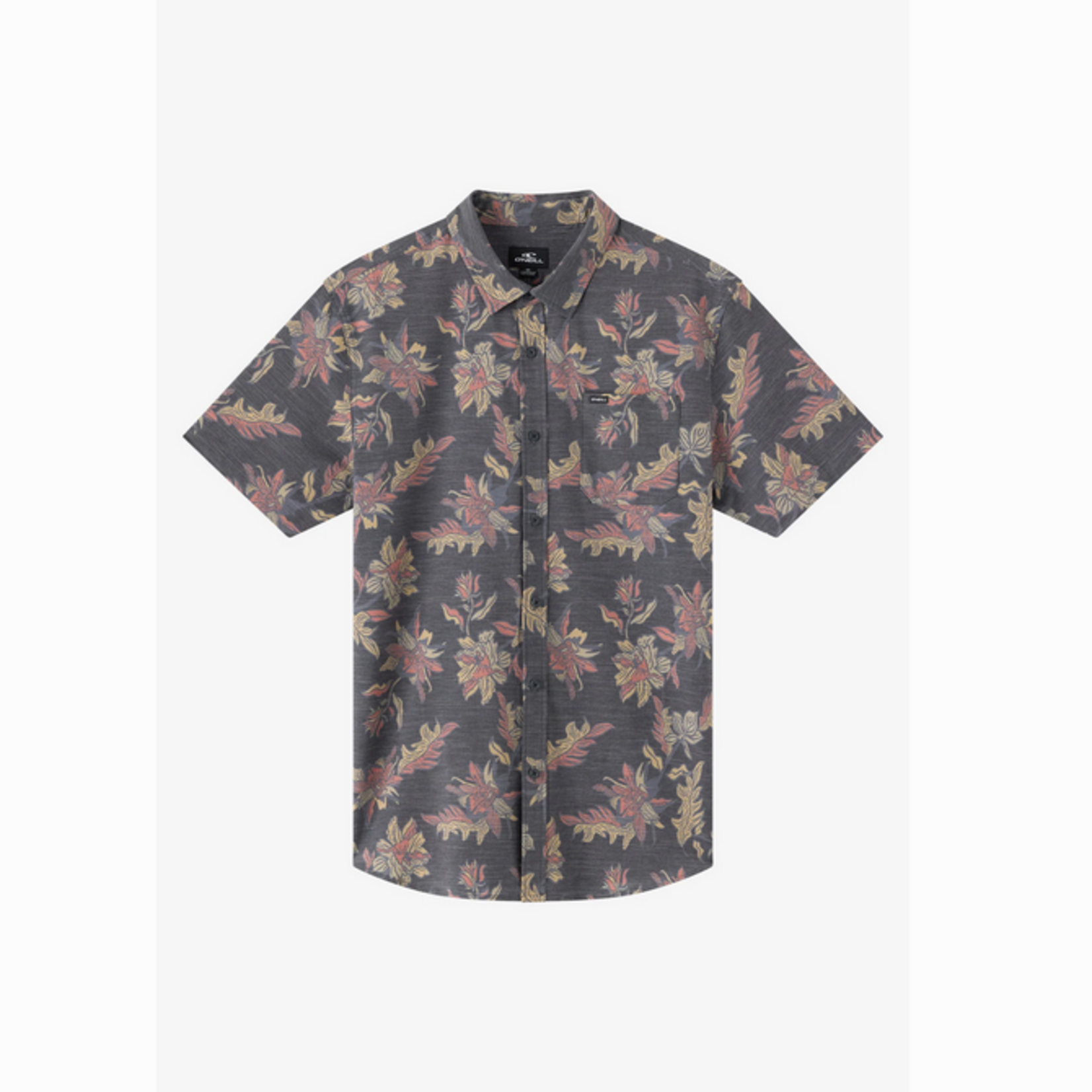 O'Neil Men's O'Neill UPF Slub Standard Short Sleeve Woven Shirt