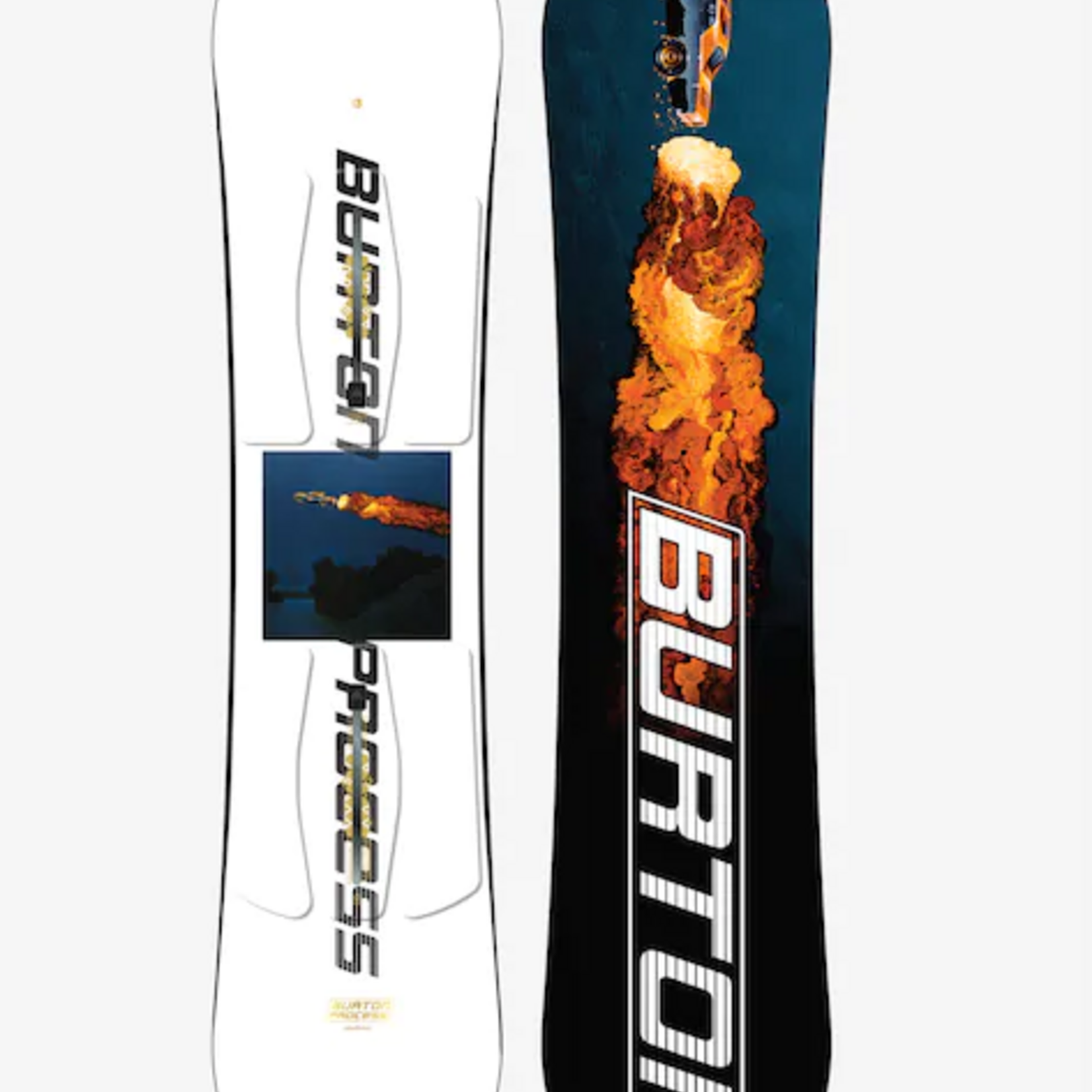 BURTON Kids' Burton Process Smalls Flat Top Snowboard 2022 - SALE
