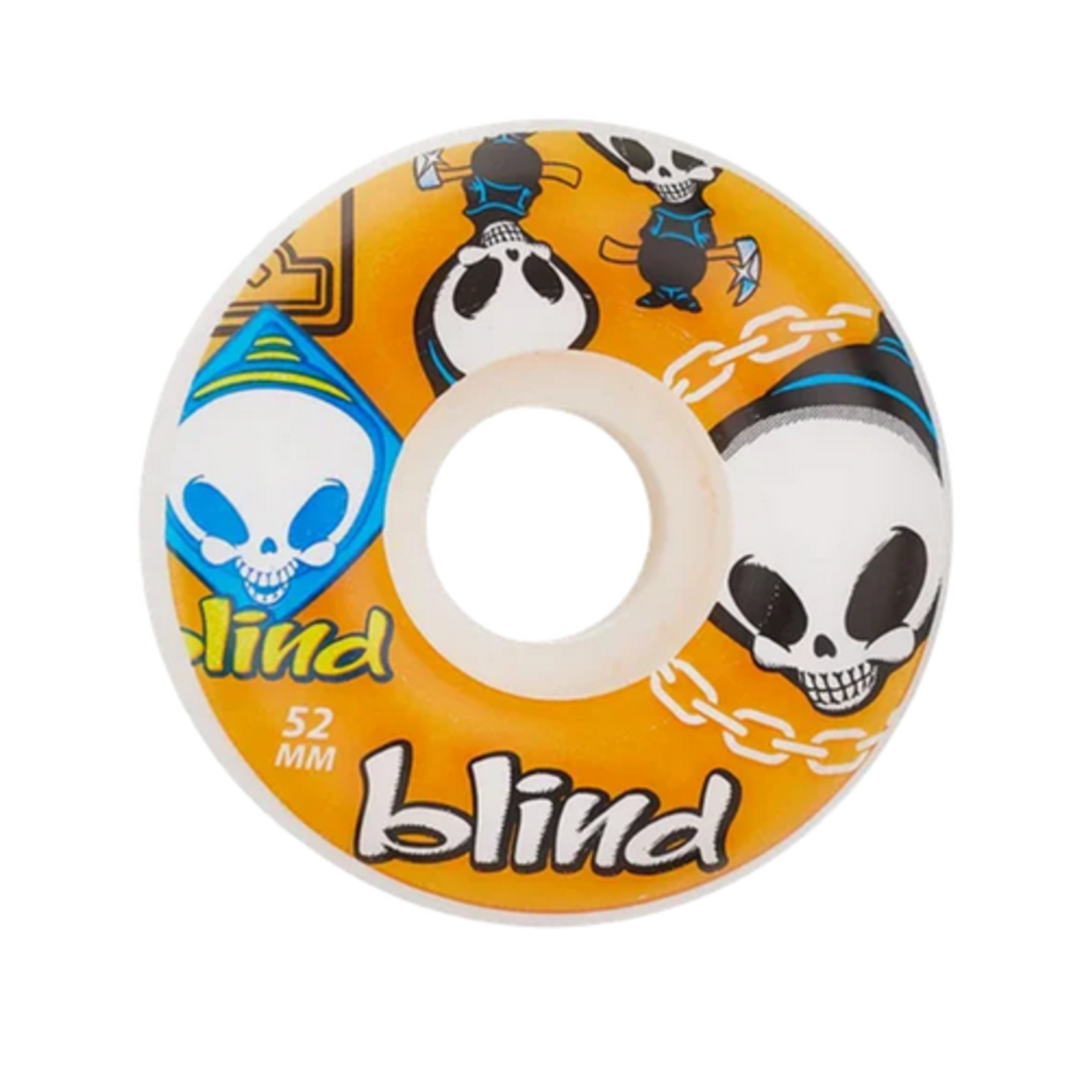 187 Blind Random Orange Skateboard Wheels 52mm