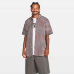 VOLCOM Men's Volcom Louie Check Short Sleeve Button Down Shirt