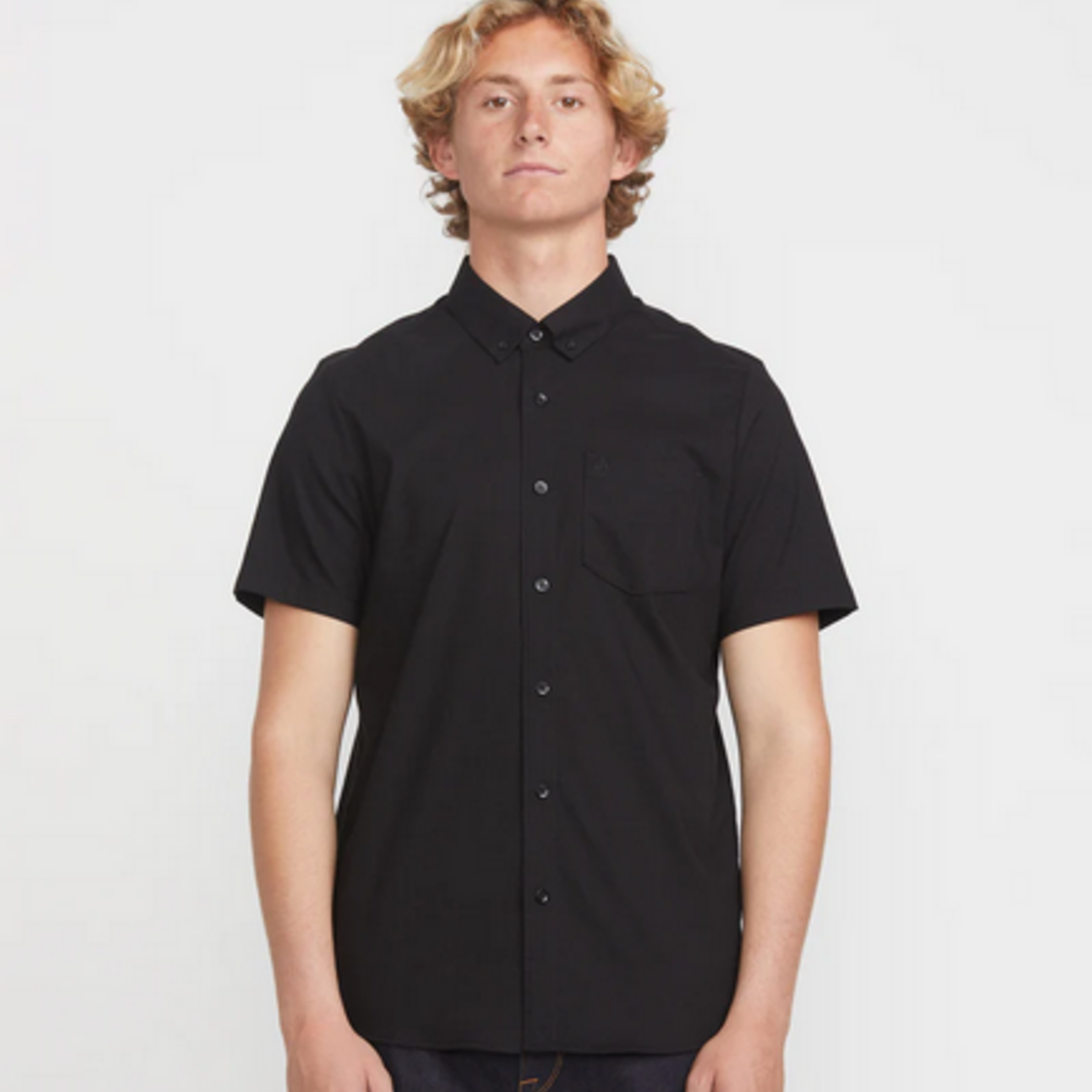 VOLCOM Men's Volcom Everett Oxford Short Sleeve Button Down Shirt