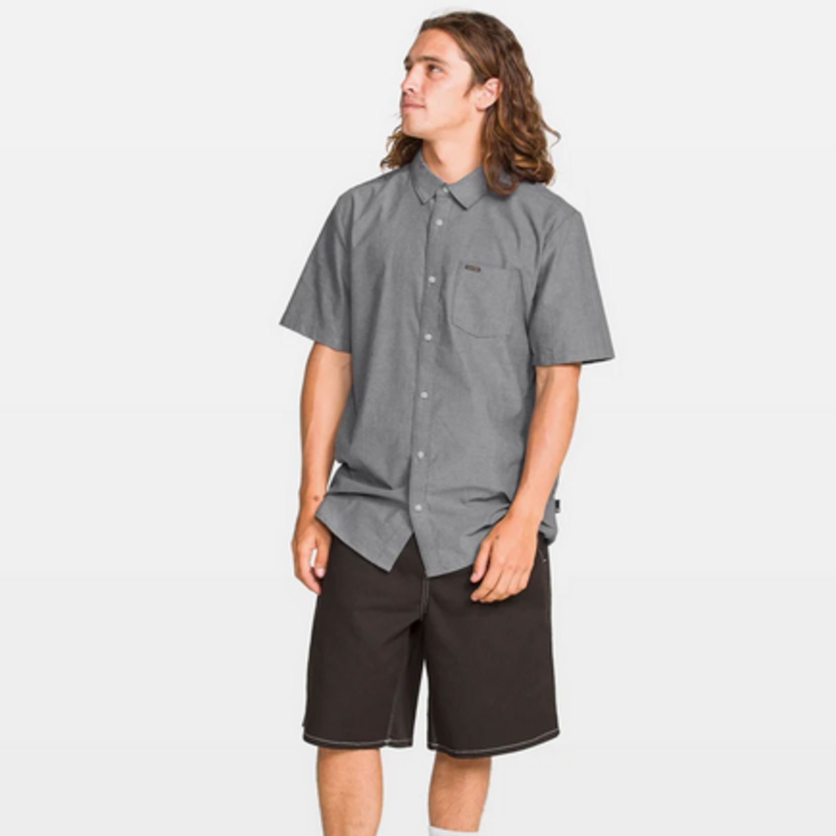 VOLCOM Men's Volcom Everett Oxford II Short Sleeve Button Down Shirt