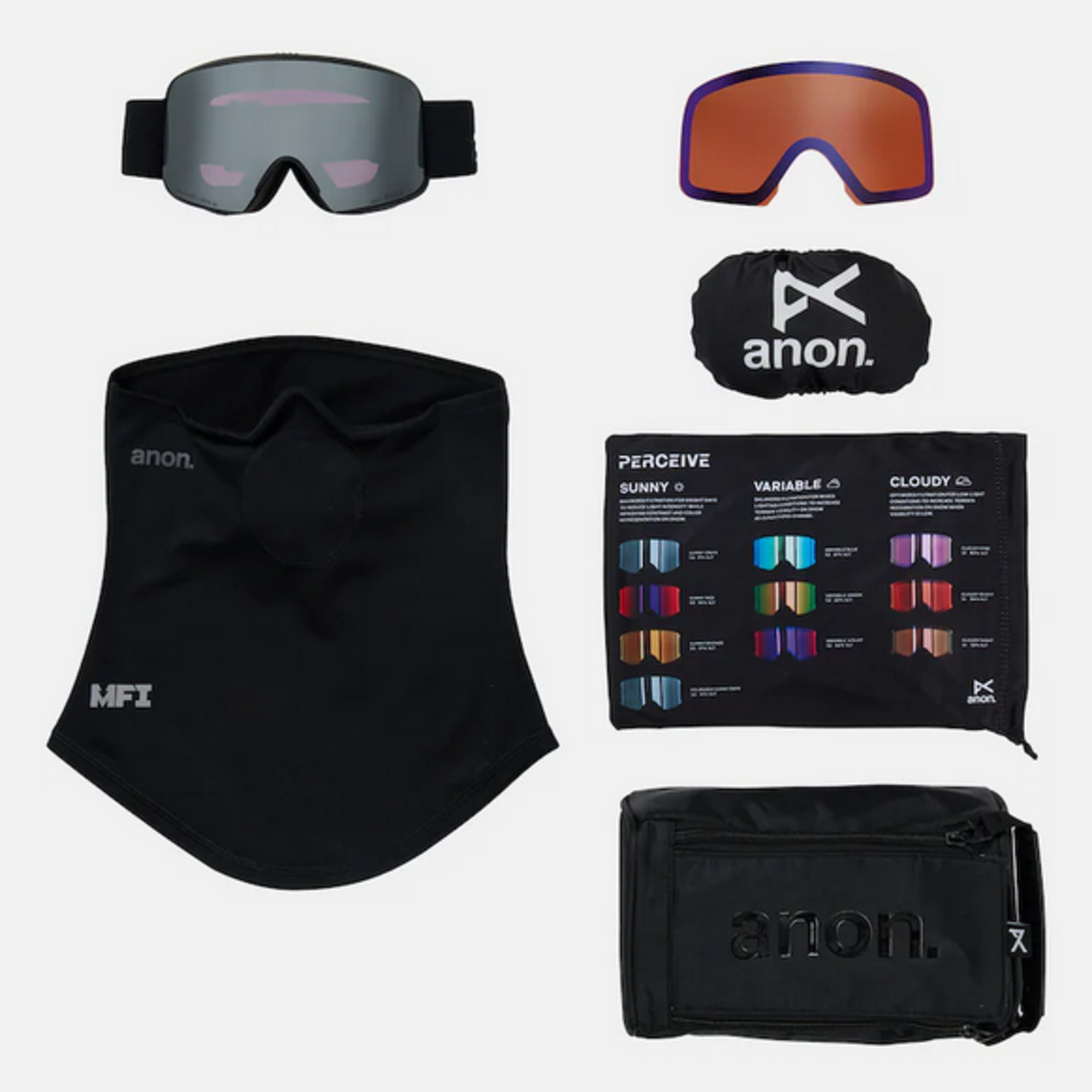 BURTON Anon M6 Snowboard Goggles + Bonus Lens + MFI Facemask 2027