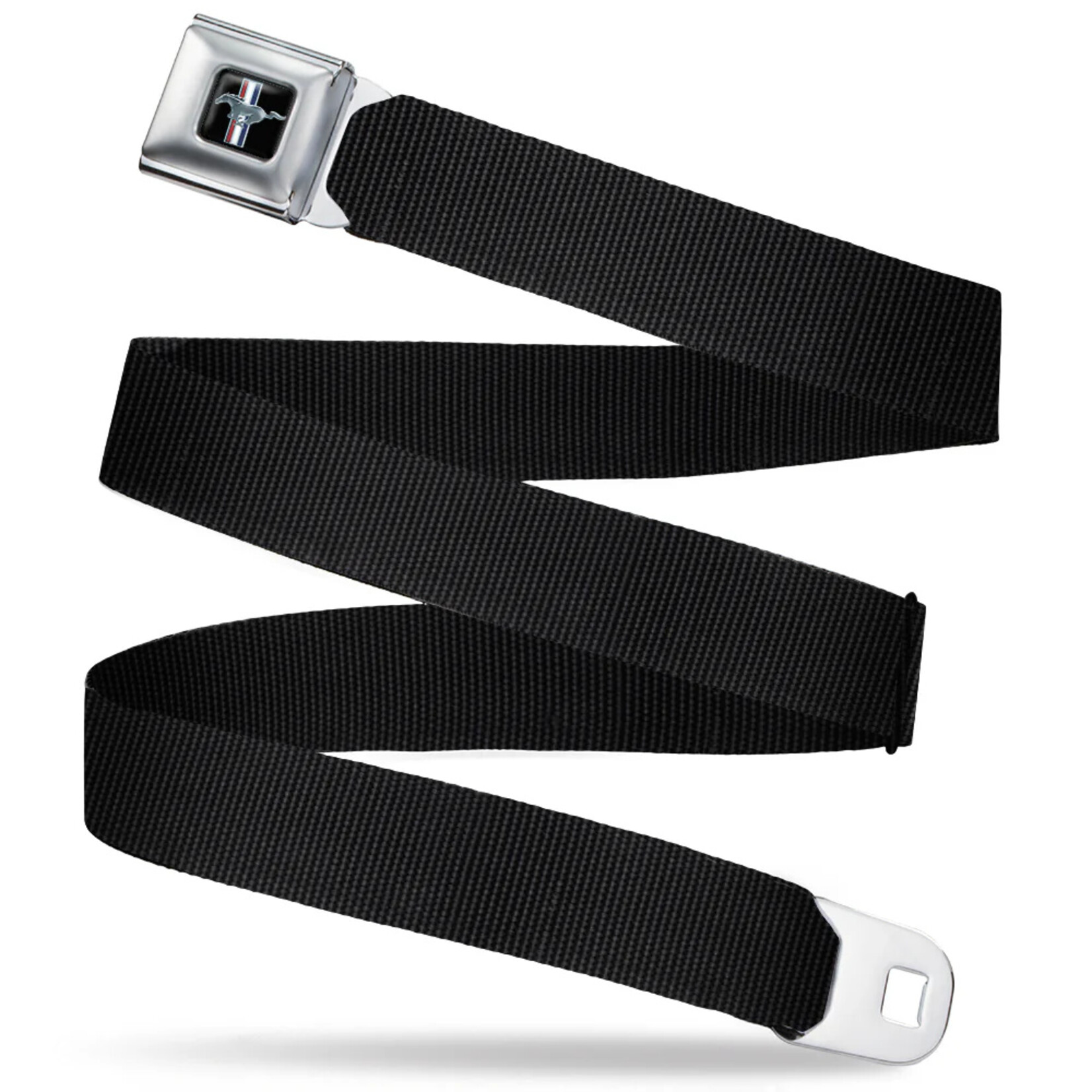 Buckledown Buckle Down Ford Mustang Seatbelt Belt (Black Webbing)