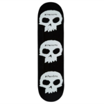 ZERO SKATEBOARDS Zero Pleasure Skulls Skateboard Deck 8.5 (Black/White)