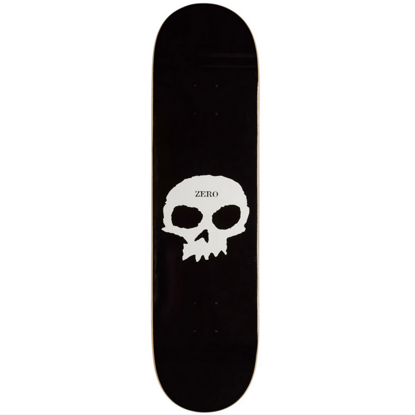 Zero Zero Single Skull Skateboard Deck (Black/White)