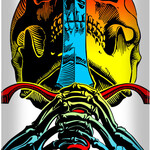 POWELL PERALTA Powell Peralta Skull And Sword Fade Skateboard Deck