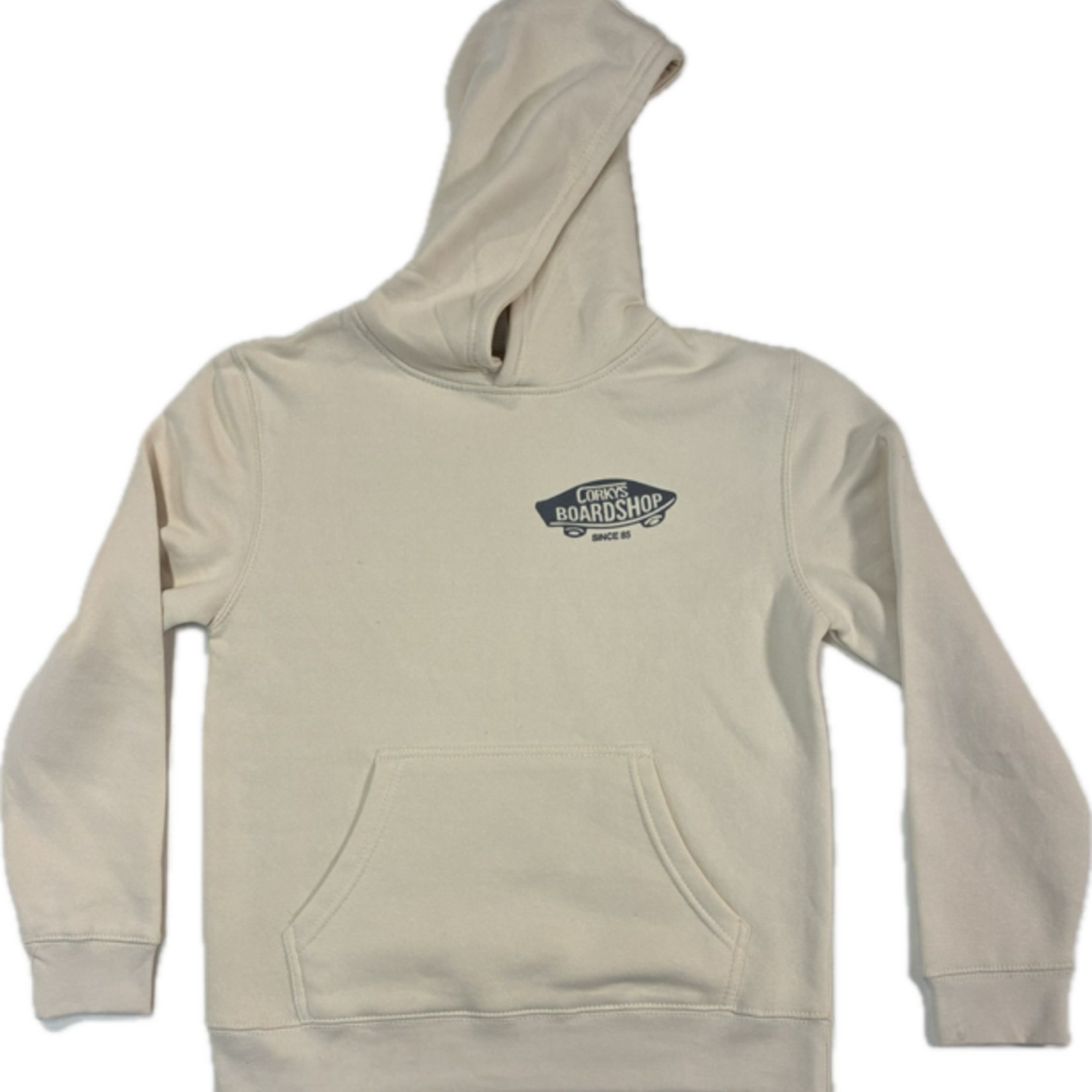 corkys boardshop Corkys Boardshop "Since 85" Youth Hooded Sweatshirt
