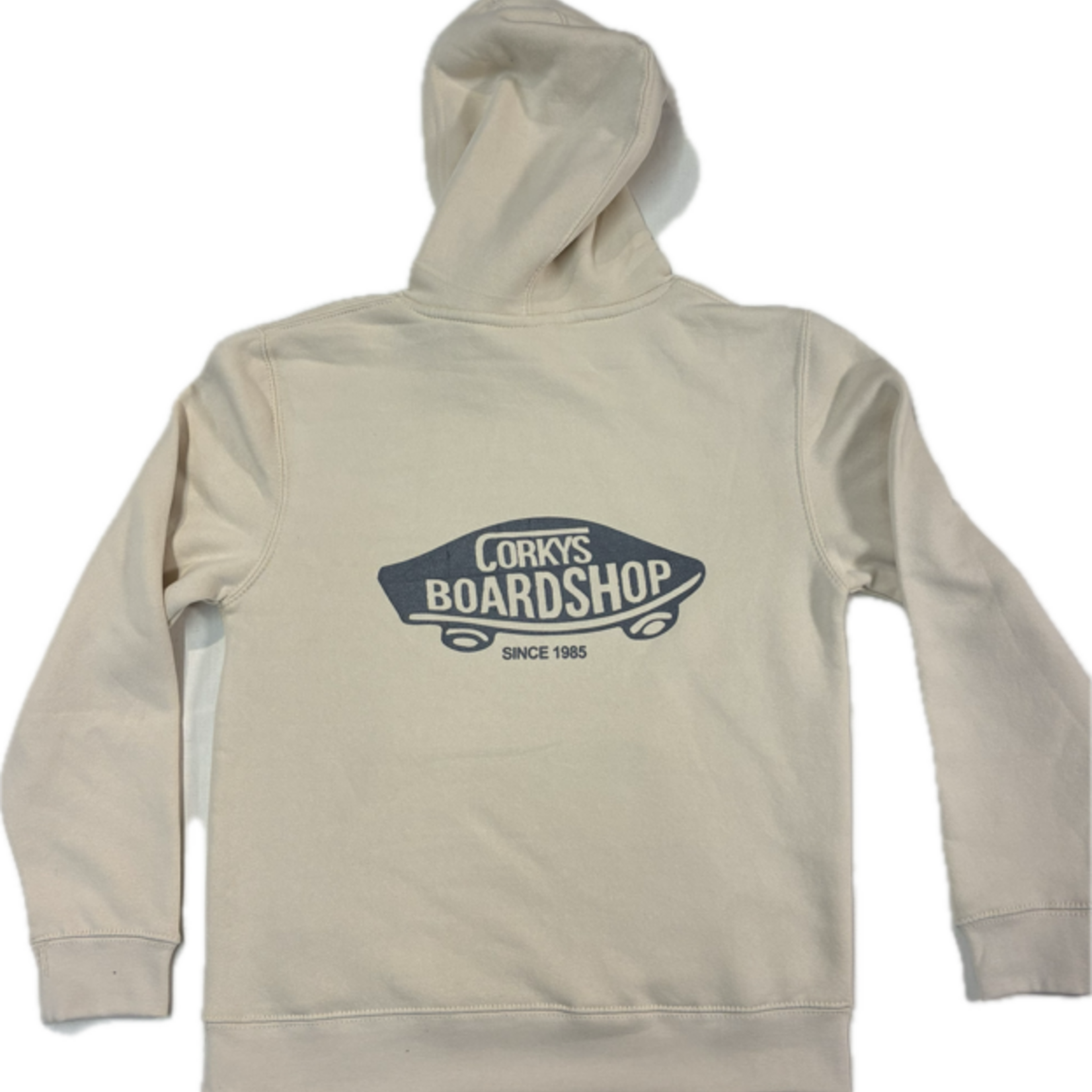 corkys boardshop Corkys Boardshop "Since 85" Youth Hooded Sweatshirt