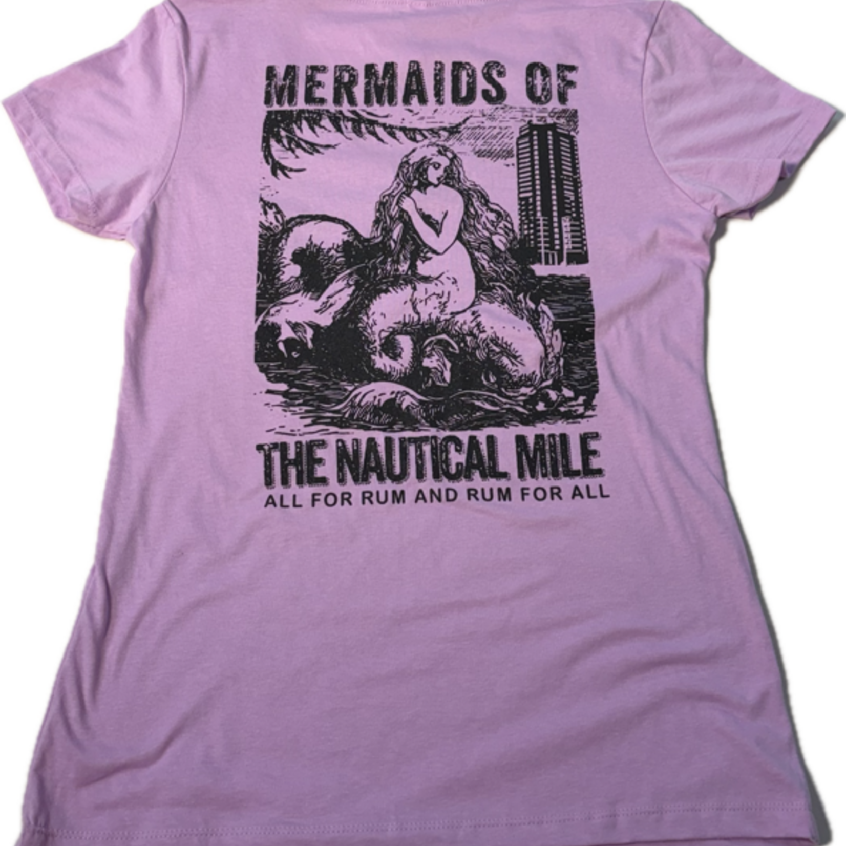 Mermaids Mermaids Of The Nautical Mile Cotton V-Neck T-Shirt
