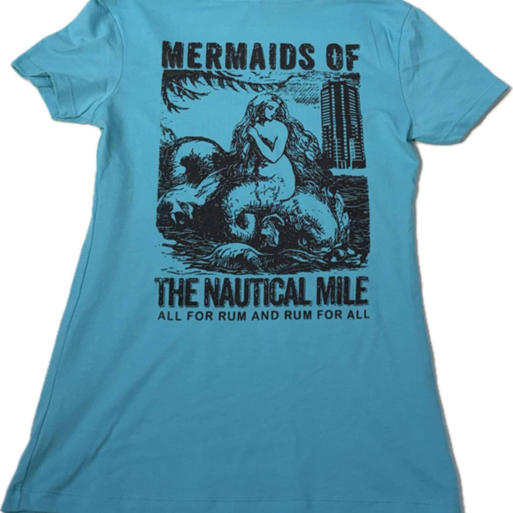 Mermaids Mermaids Of The Nautical Mile Cotton V-Neck T-Shirt