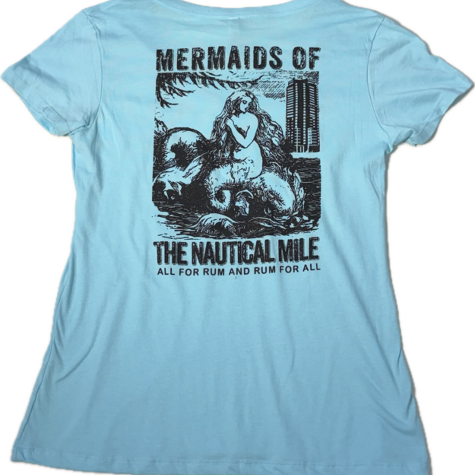 Mermaids Mermaids Of The Nautical Mile Cotton V-Neck T-Shirt