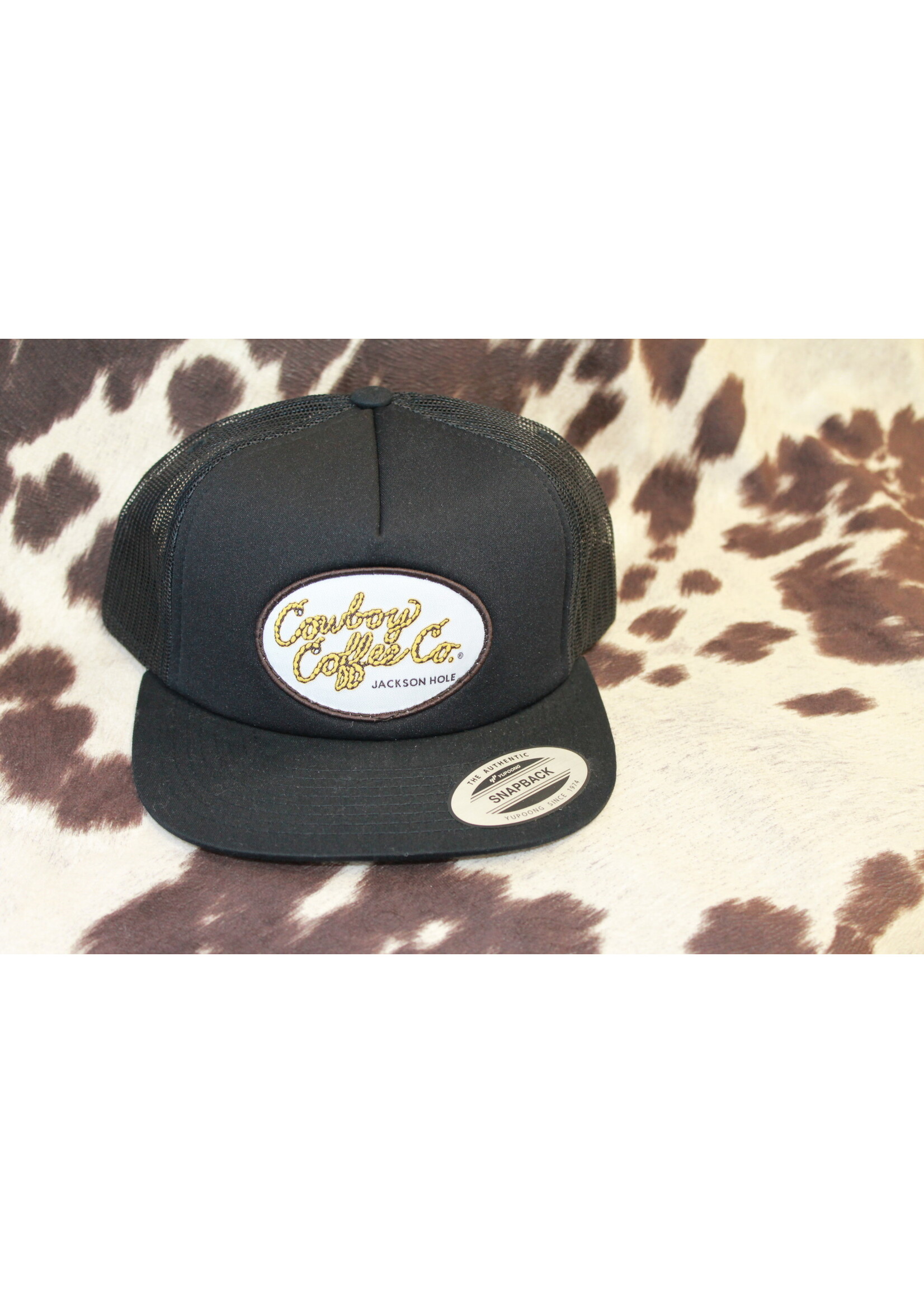 Black and Yellow Cowboy Coffee Hat