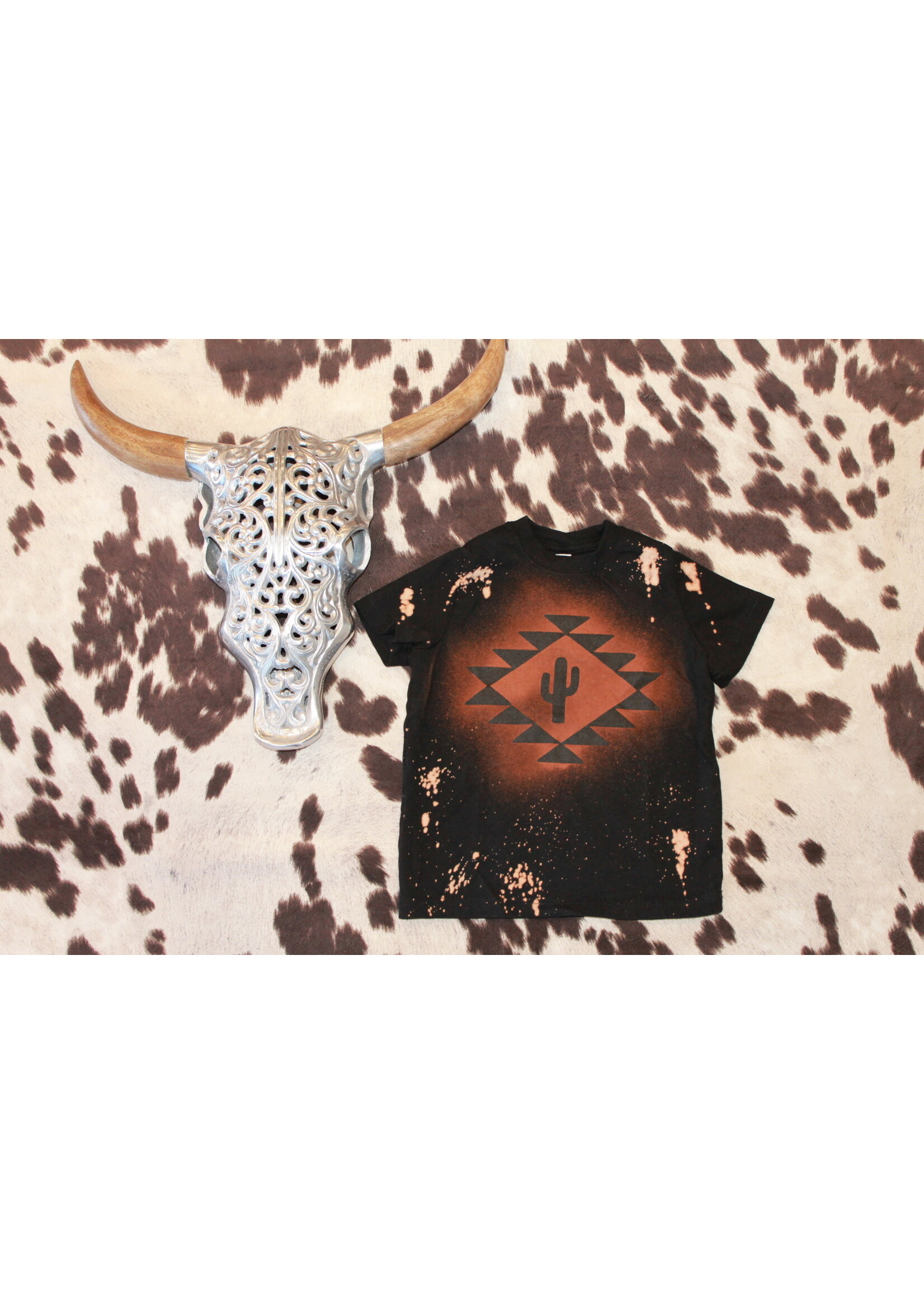 Aztec with Cactus Bleached