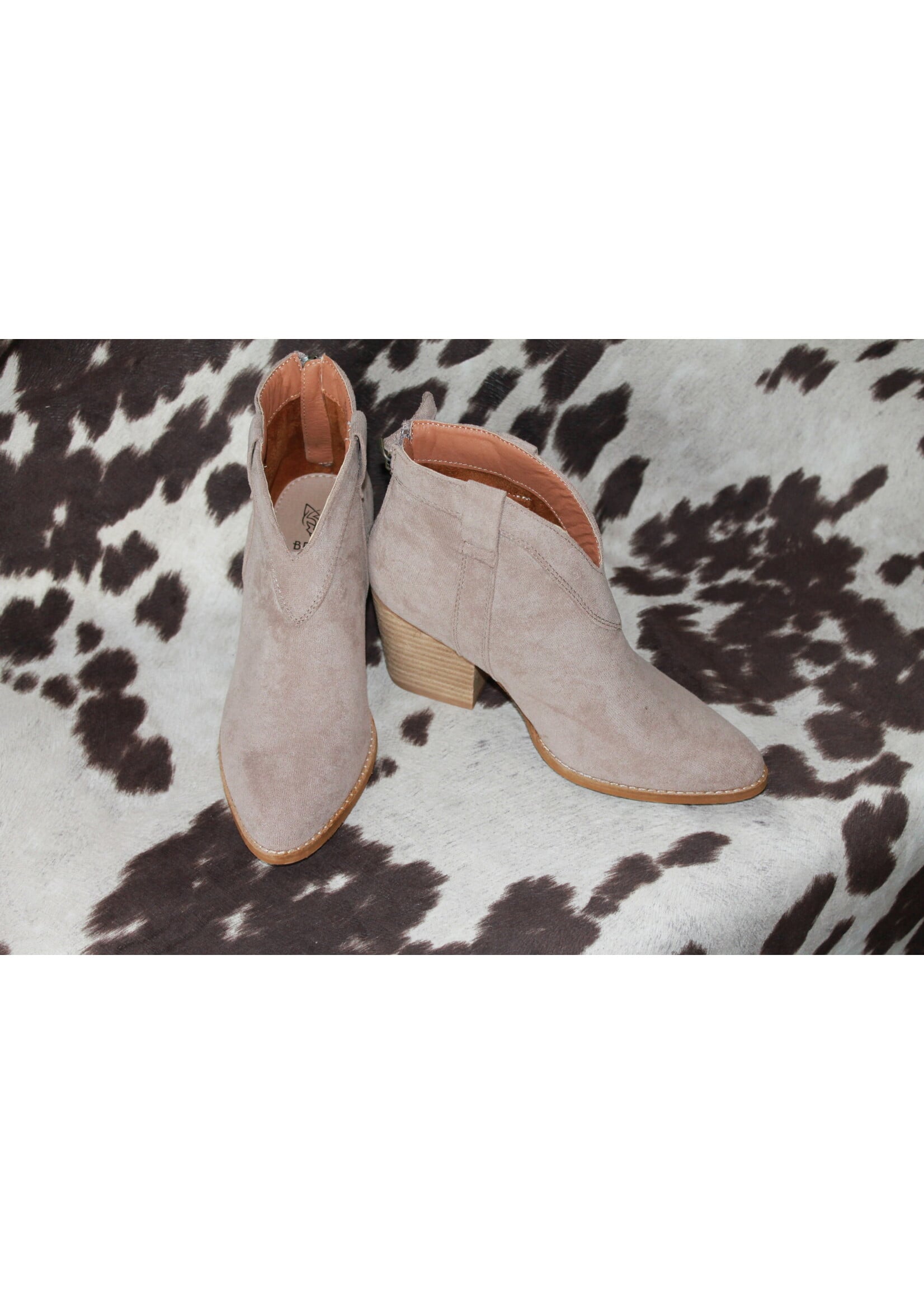 Abby Taupe Low Cut Bootie