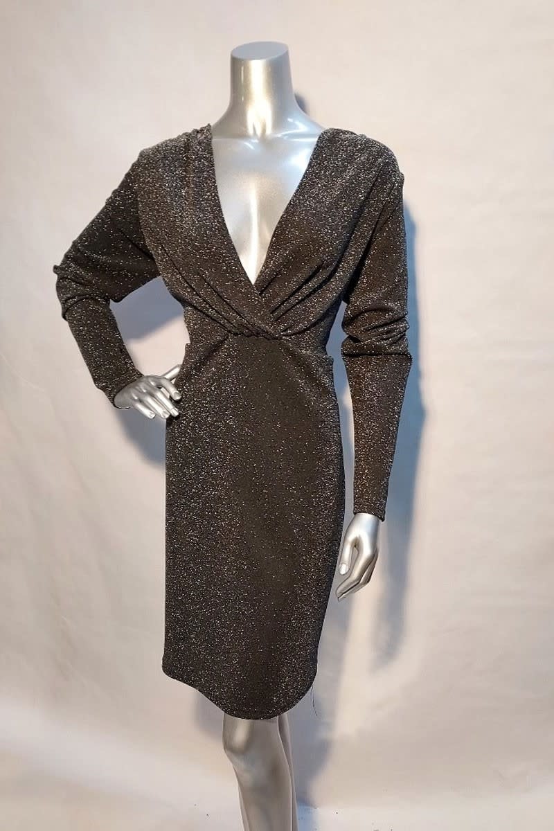 Liise Sparkling Gown Silver Coloured