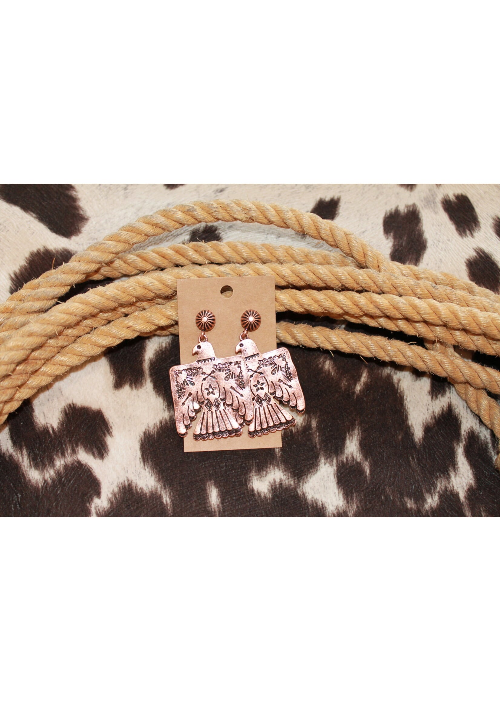 Bronze Thunderbird Earrings
