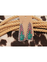 Leather Cactus Earrings