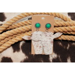 Cowhide Cow Earrings