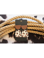 Leopard  Block Earrings
