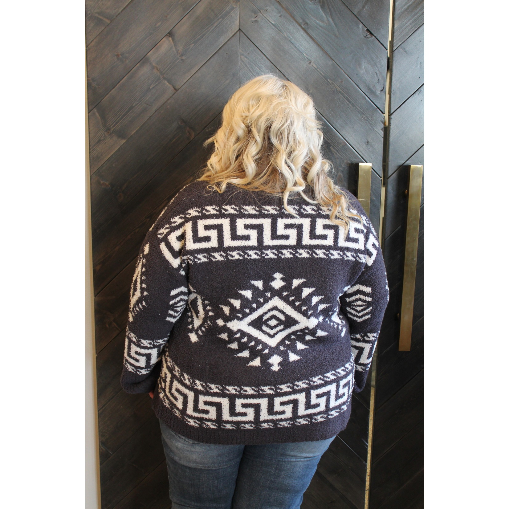 Soft Knit Open Front Tribal Cardigan