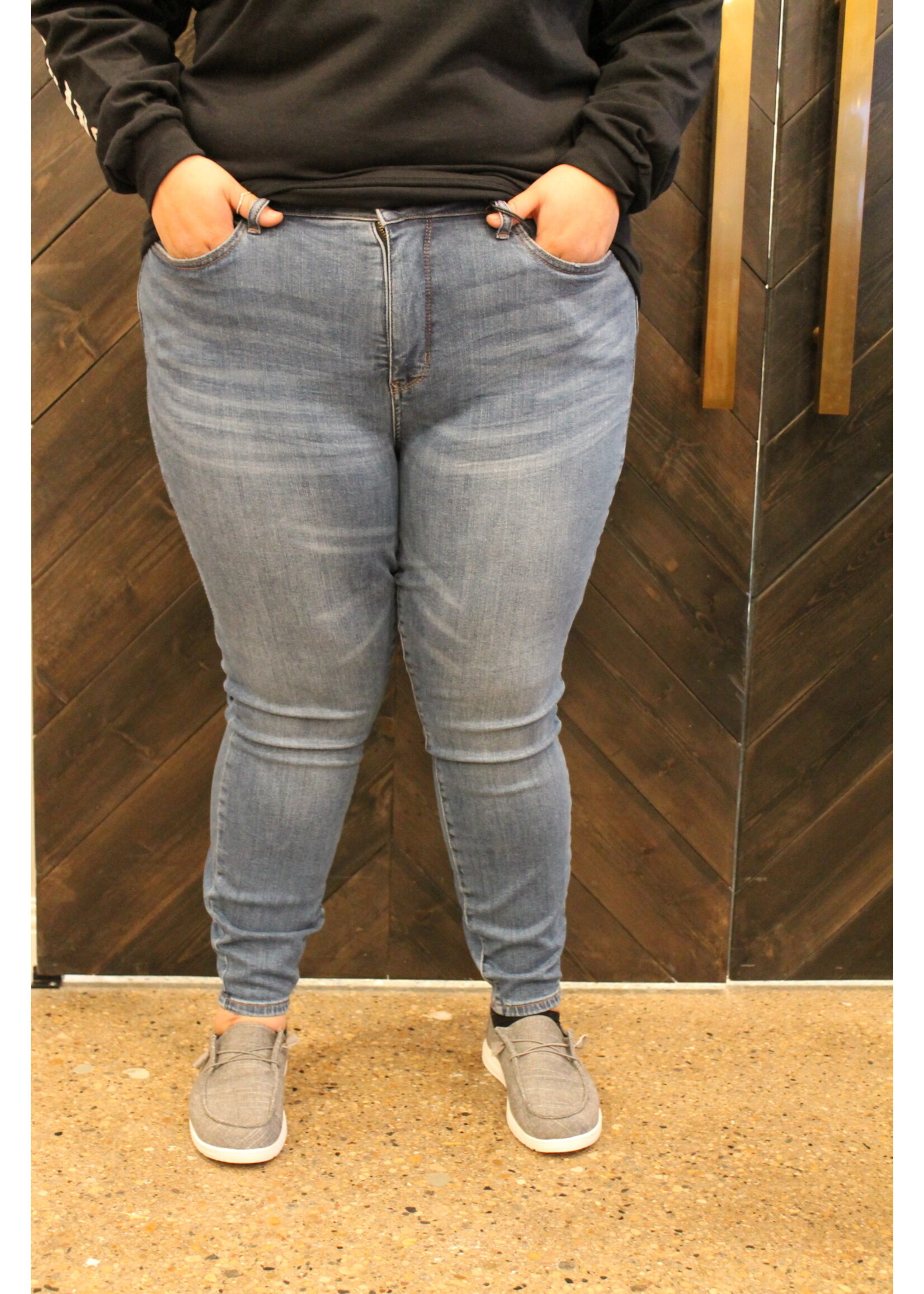 High-Waist Skinny Tummy Control Top Jeans