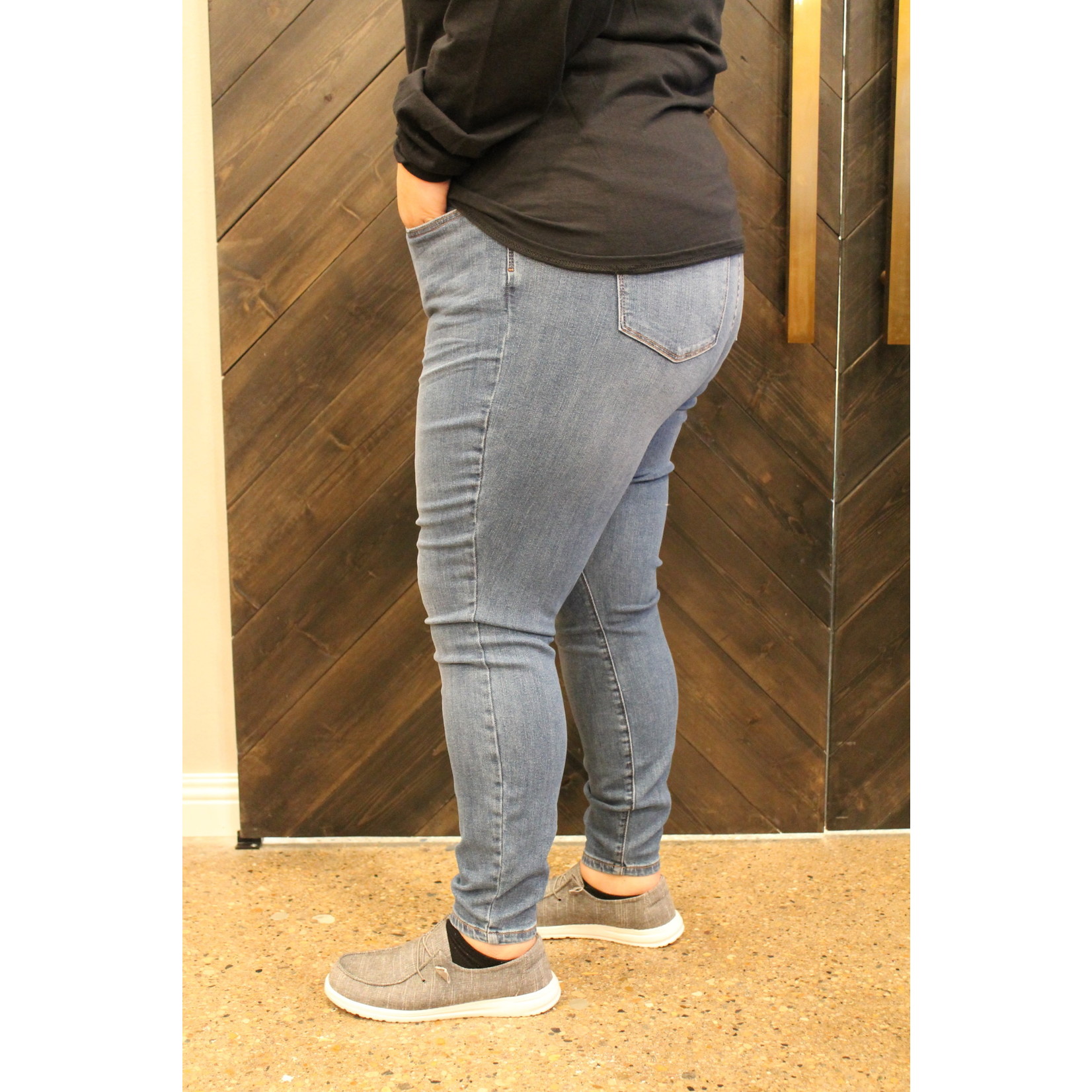 High-Waist Skinny Tummy Control Top Jeans