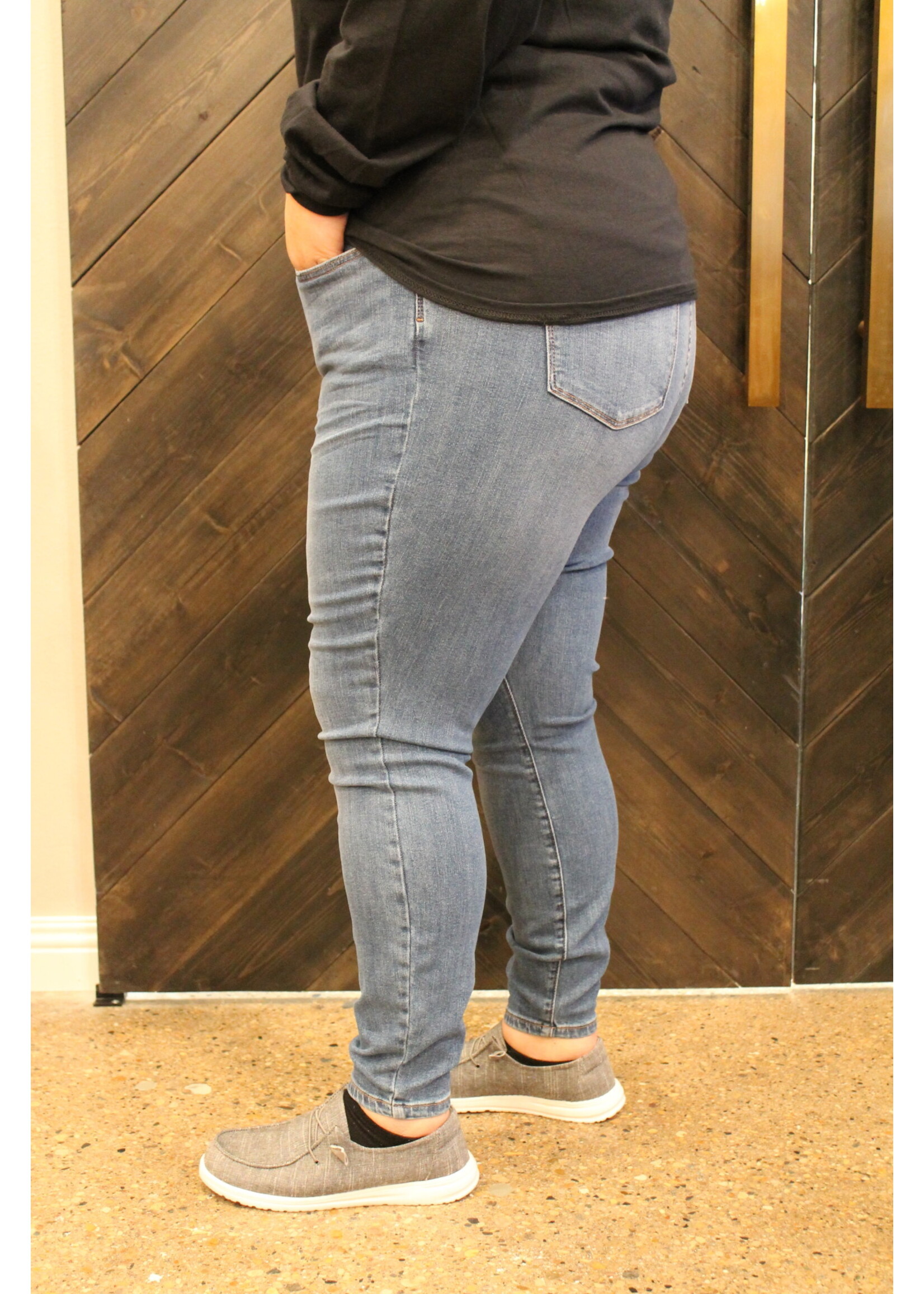 High-Waist Skinny Tummy Control Top Jeans