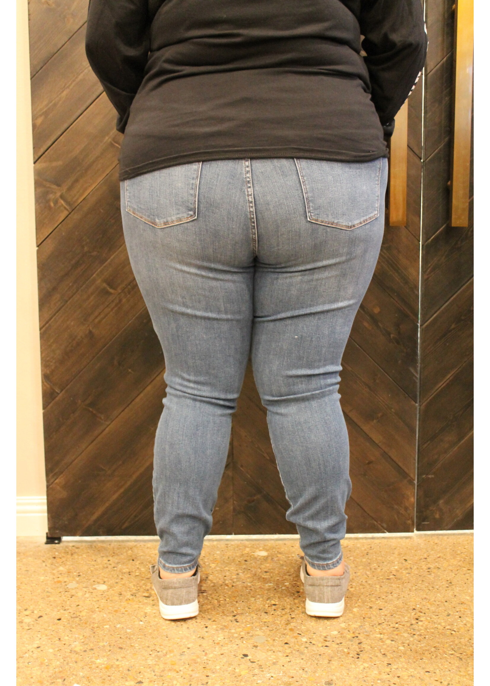 High-Waist Skinny Tummy Control Top Jeans