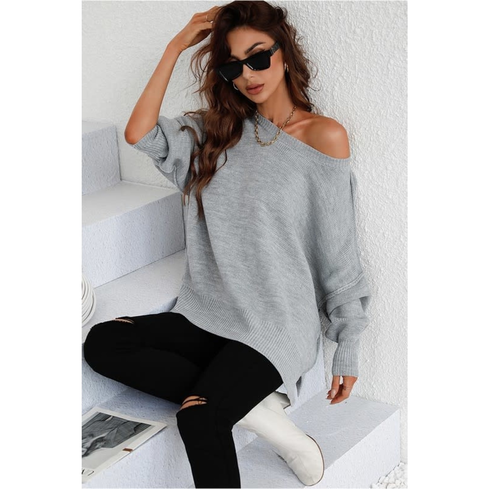 Loose Fit Knit Sweater