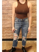Double Layer High Neck Tank top