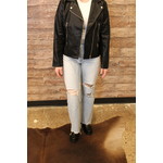 Faux Leather Rider Jacket