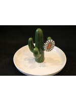 Coral Oval Adjustable Ring