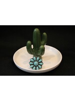 Turquoise Blossom Adjustable Ring