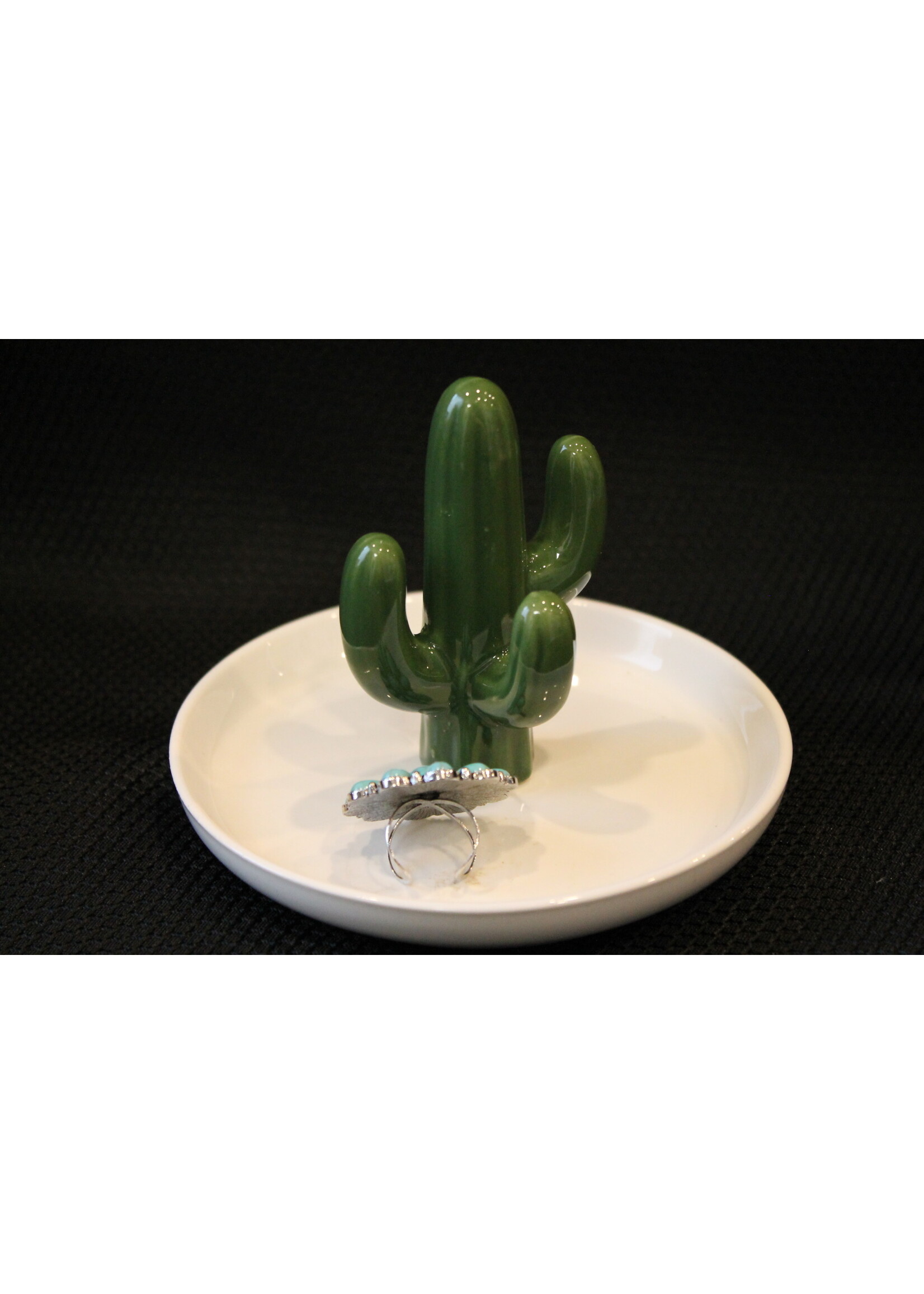 Turquoise Blossom Adjustable Ring