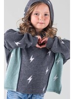 Lightening Bolt Dolman Sleeve Knit Top