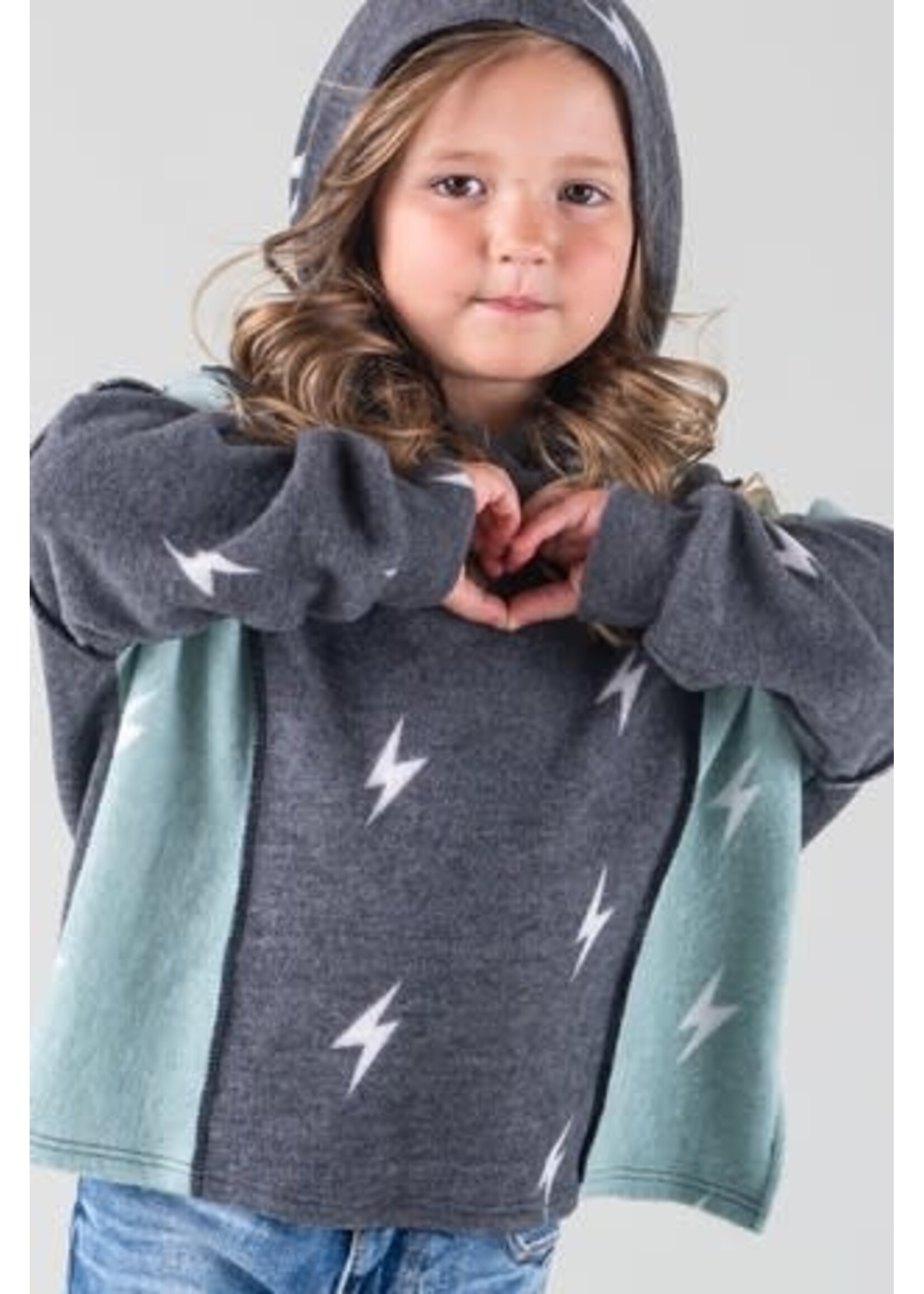 Lightening Bolt Dolman Sleeve Knit Top