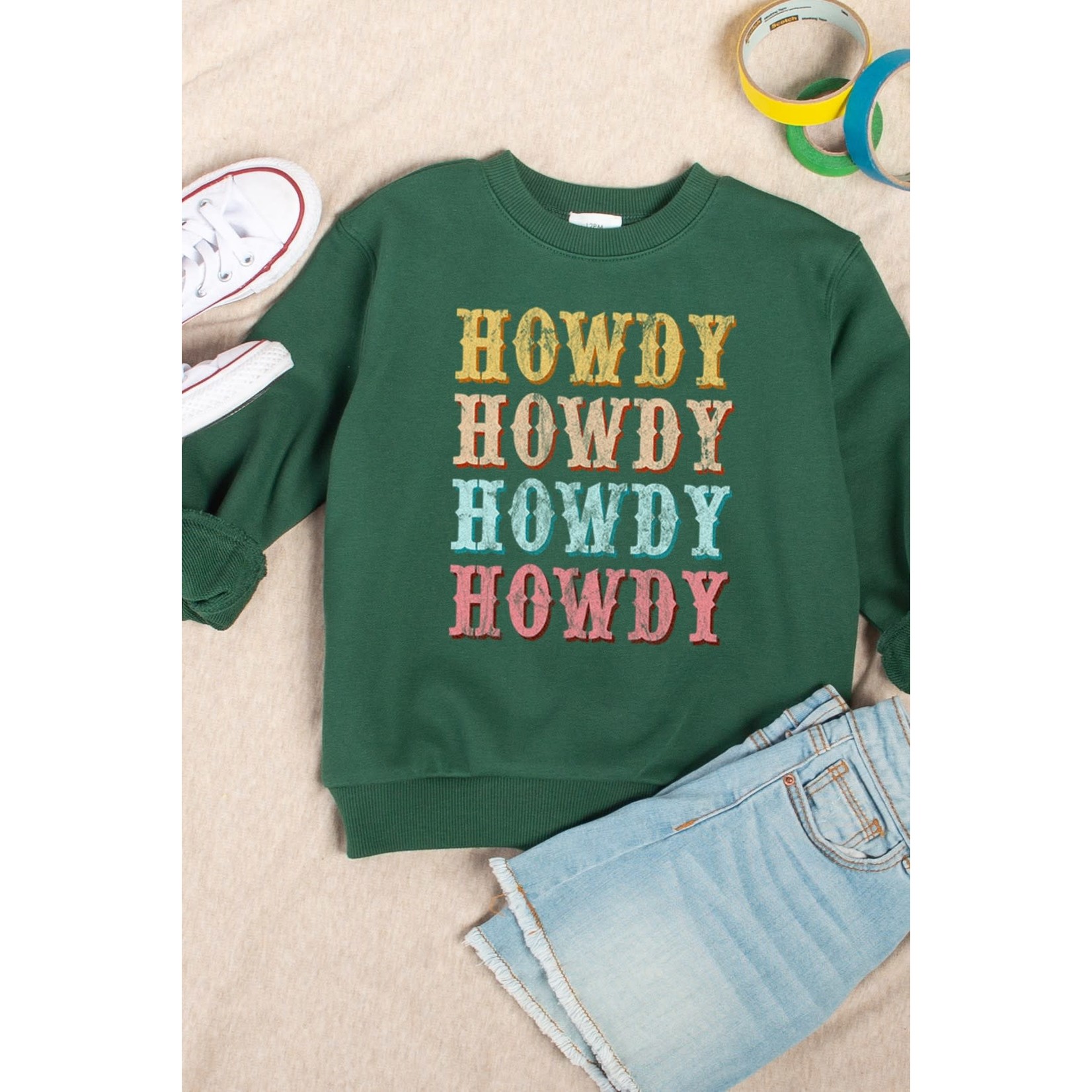 Kids Howdy Graphic Sweatshirts