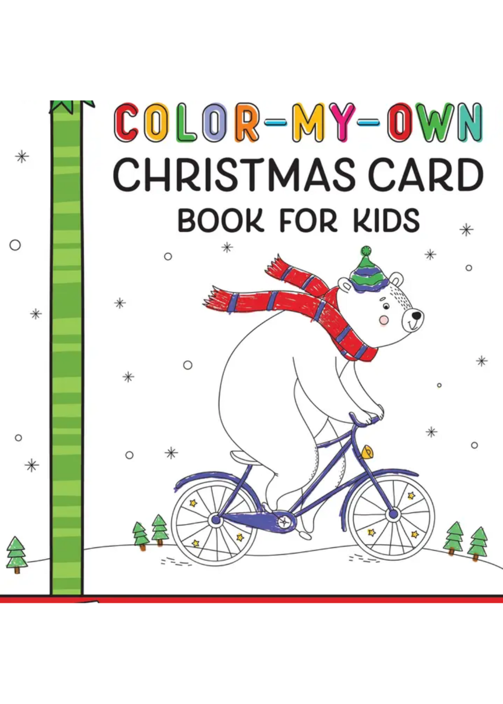 Color-My-Own Christmas Card Book