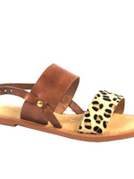 Leopard Sling Back Sandals