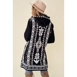 Rainbow Aztec Hooded Cardigan