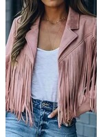 Pink Fringe Jacket