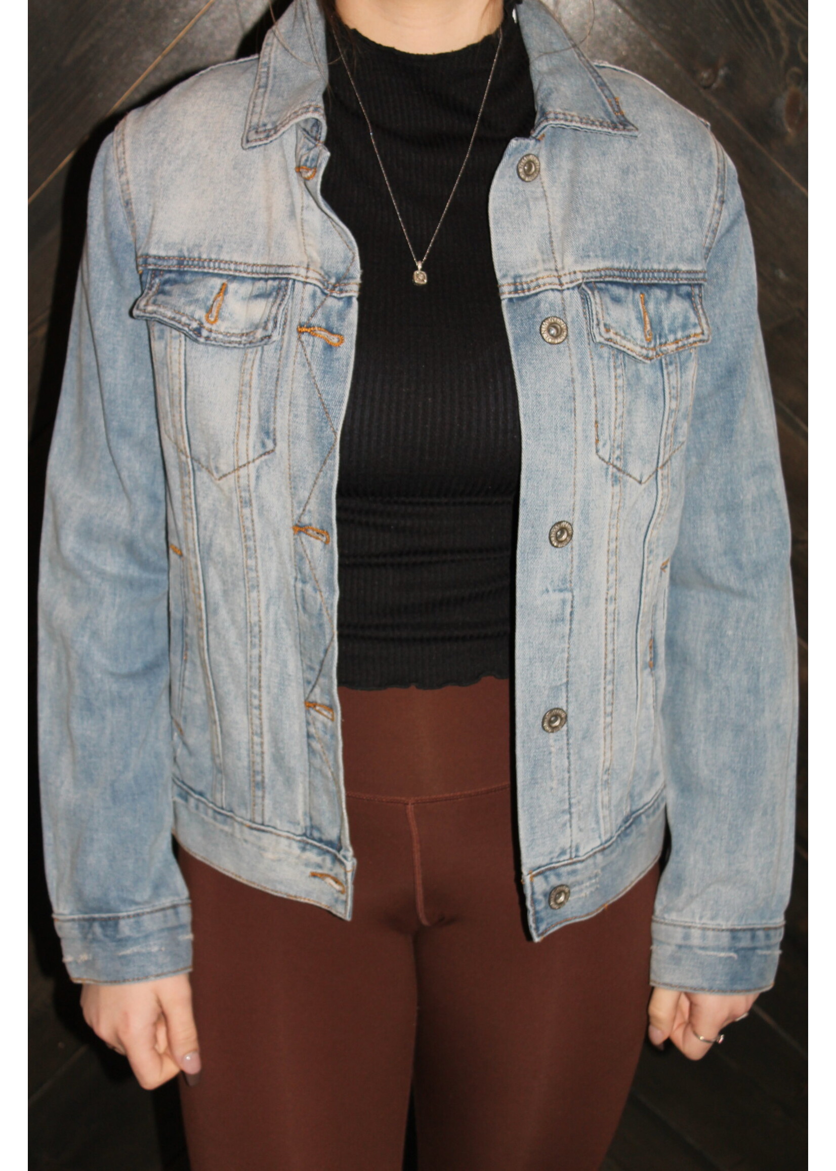 Cotton Washed Bamboo Denim Jean Jacket