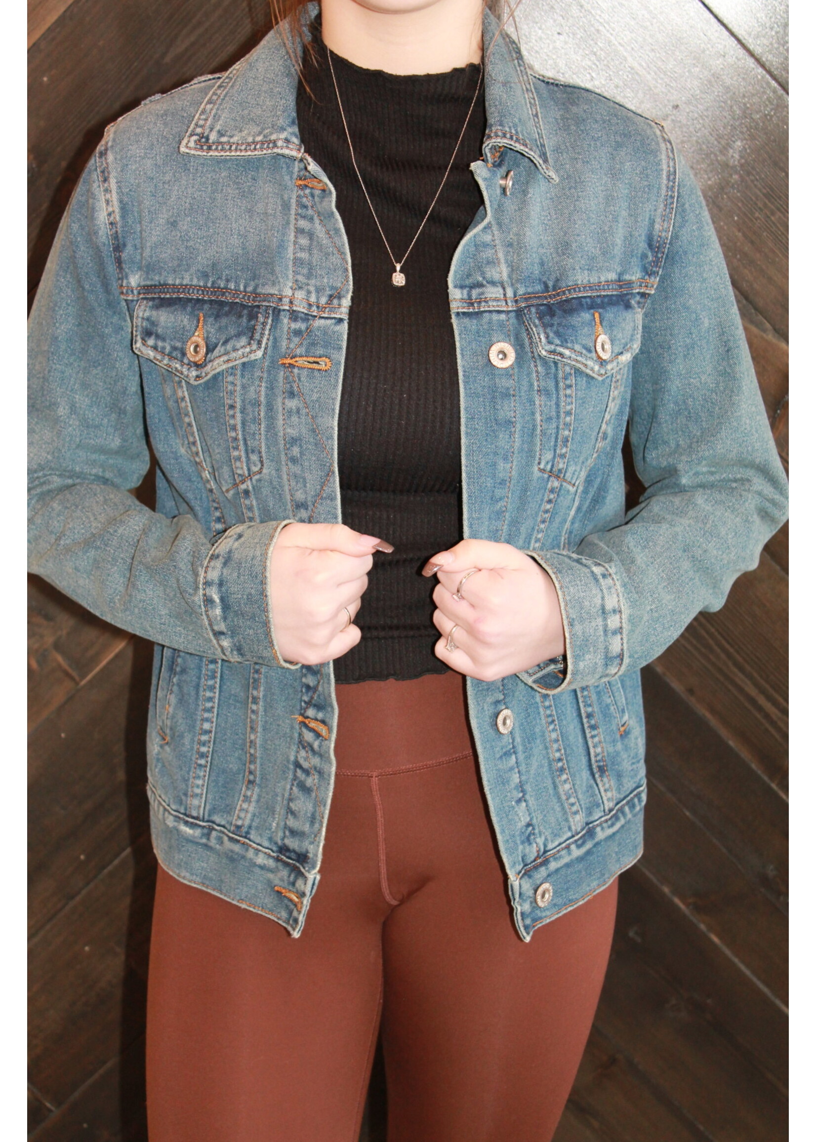 Cotton Washed Bamboo Denim Jean Jacket