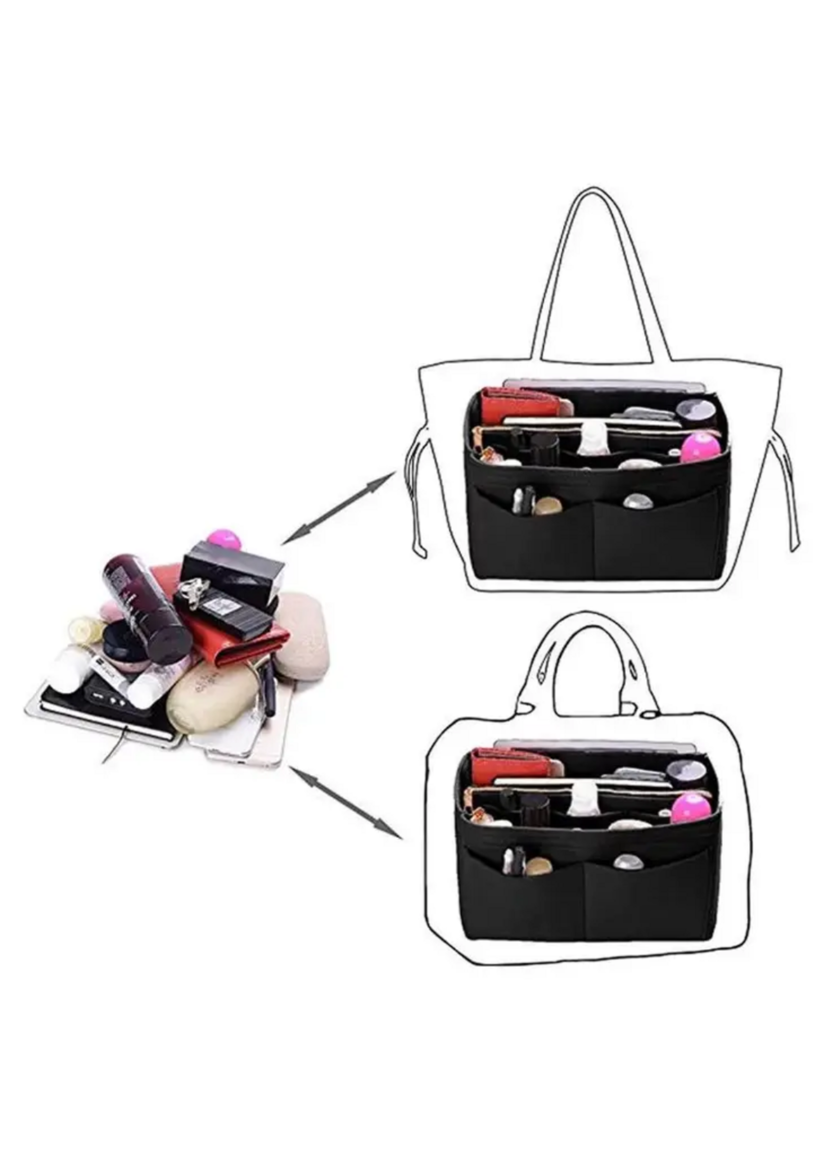 Tote Bag Purse Organizer Insert