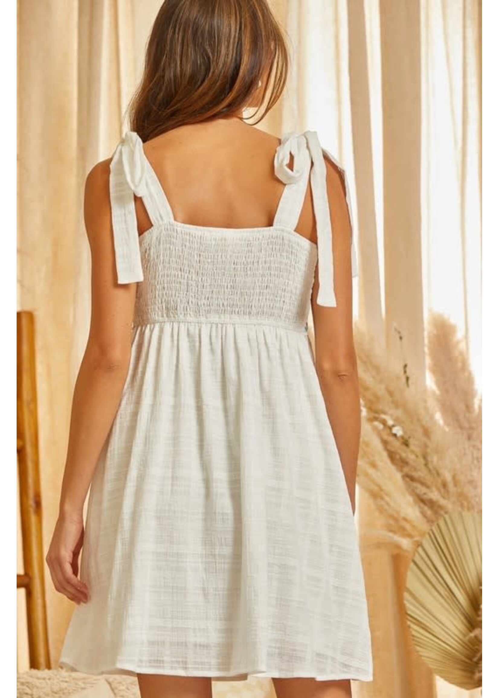 Multicolor Tie Shoulder Dress